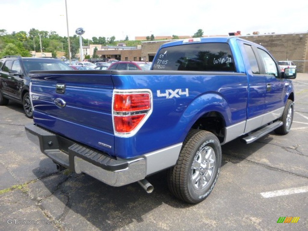 2014 F150 XLT SuperCab 4x4 - Blue Flame / Steel Grey photo #2