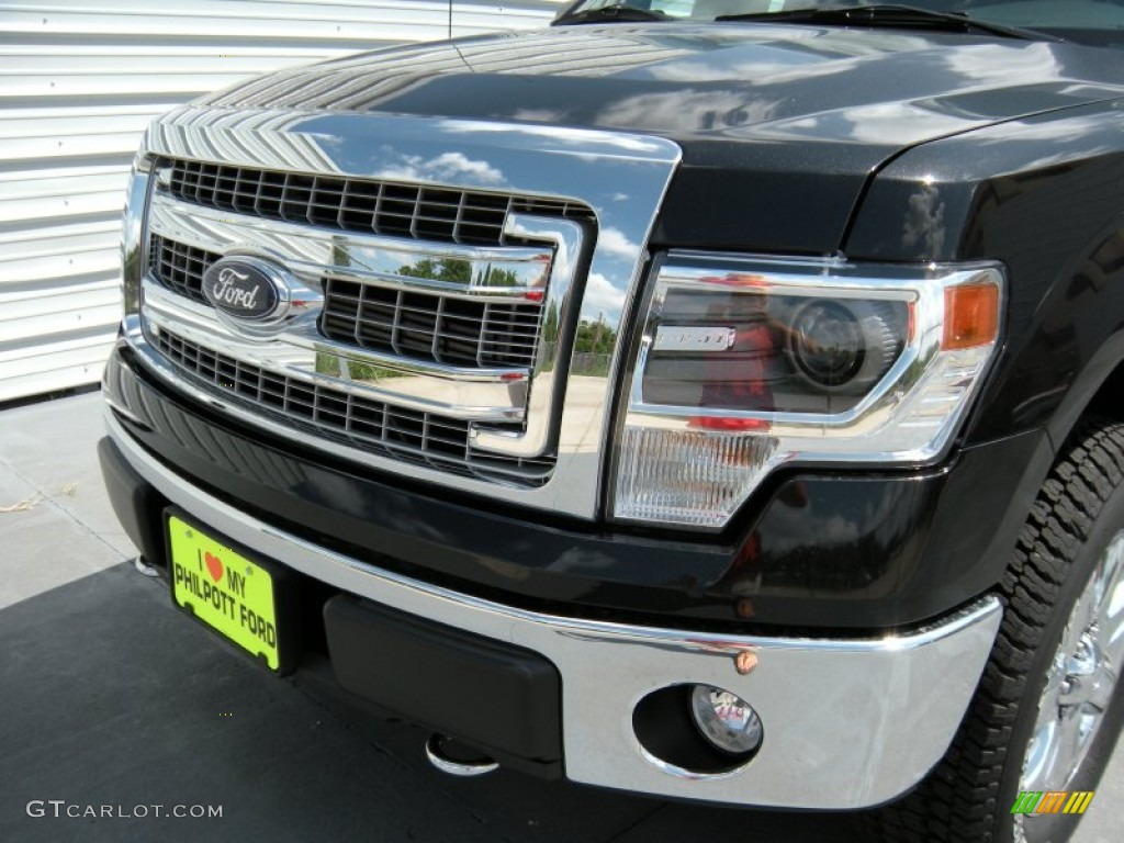 2014 F150 XLT SuperCrew 4x4 - Tuxedo Black / Steel Grey photo #10