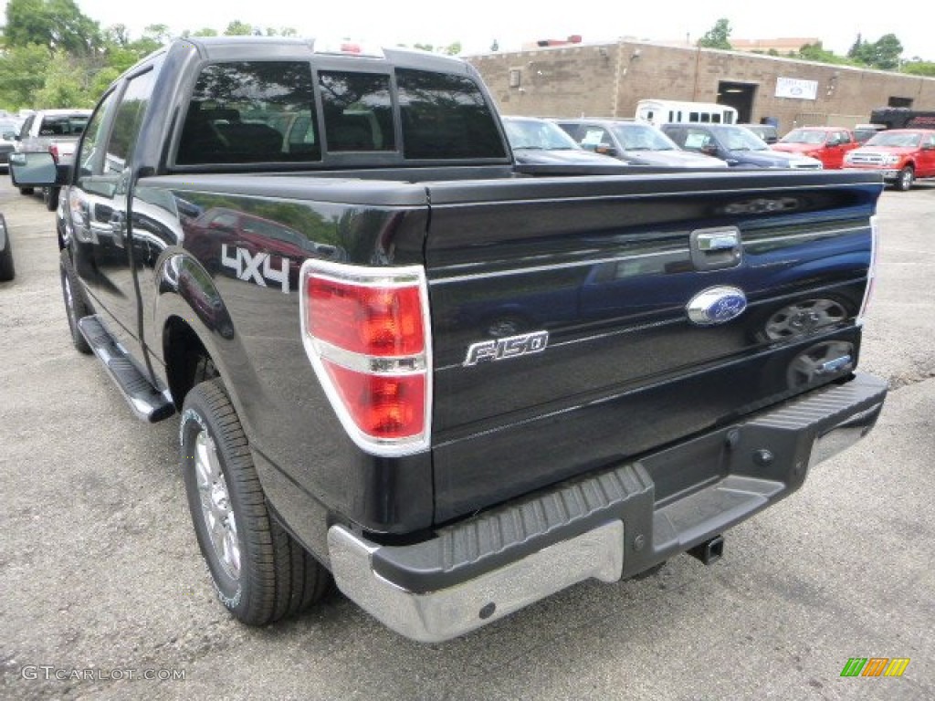 2014 F150 XLT SuperCrew 4x4 - Tuxedo Black / Steel Grey photo #4