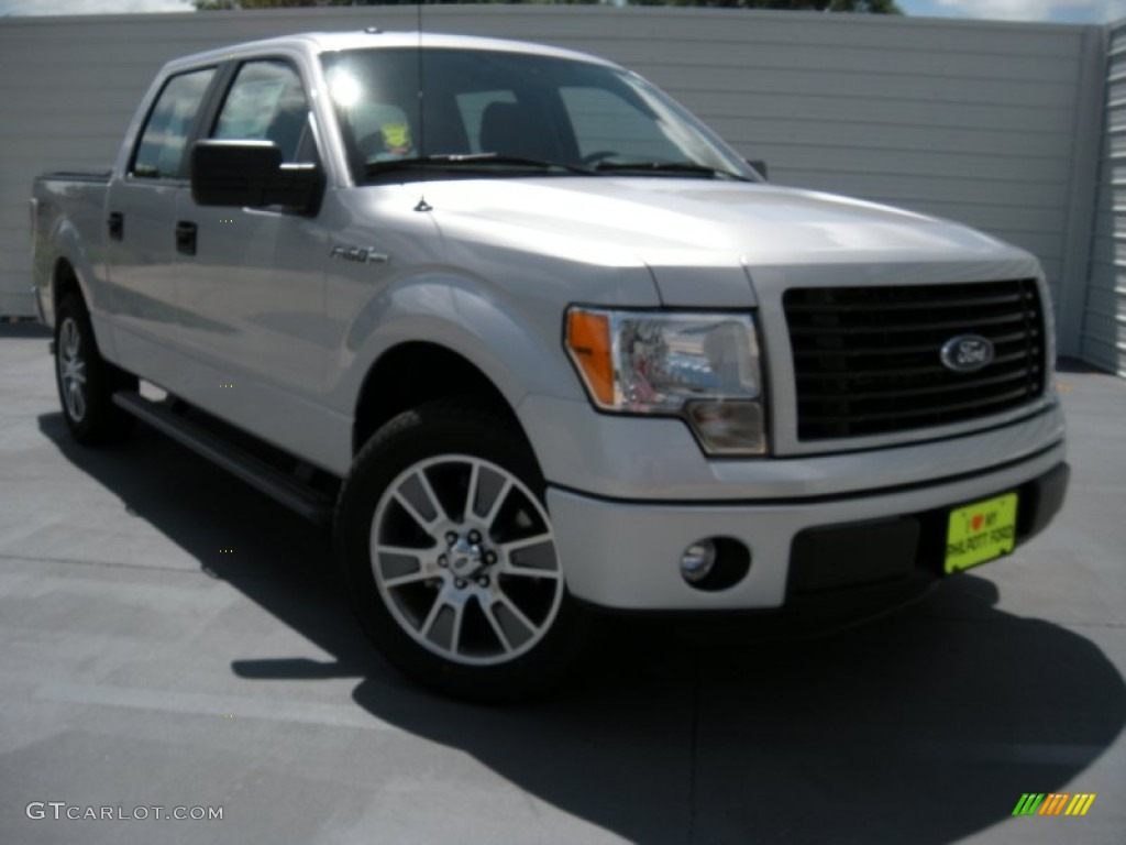 2014 F150 STX SuperCrew - Ingot Silver / Black photo #1