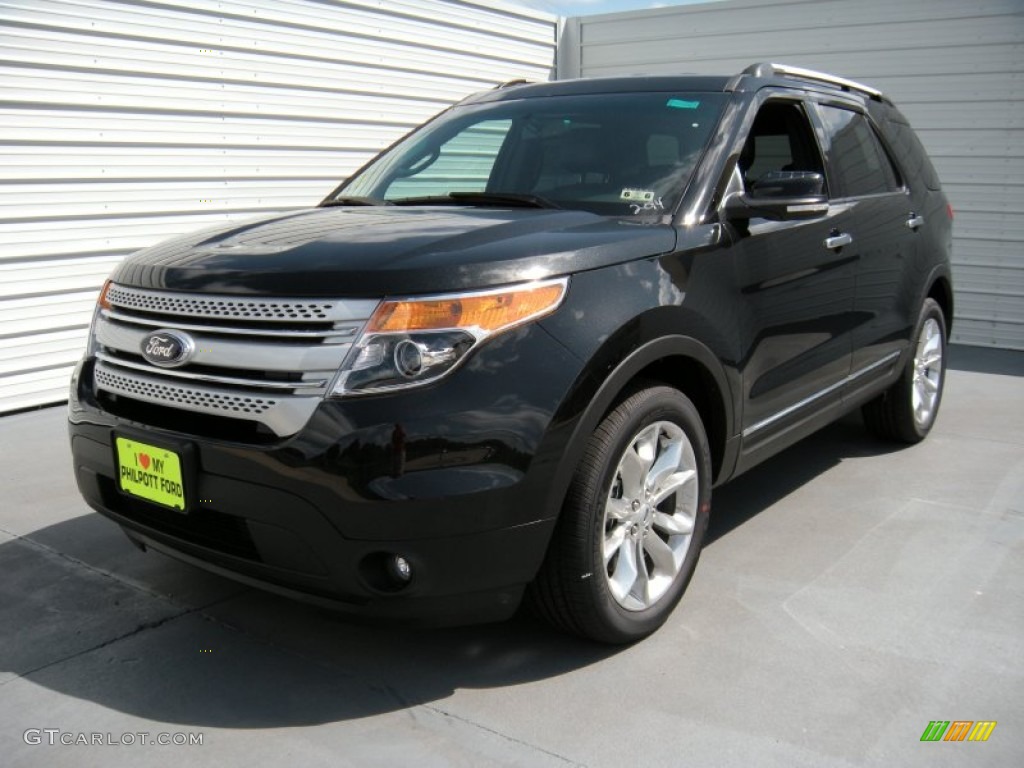 2014 Explorer XLT - Tuxedo Black / Charcoal Black photo #7