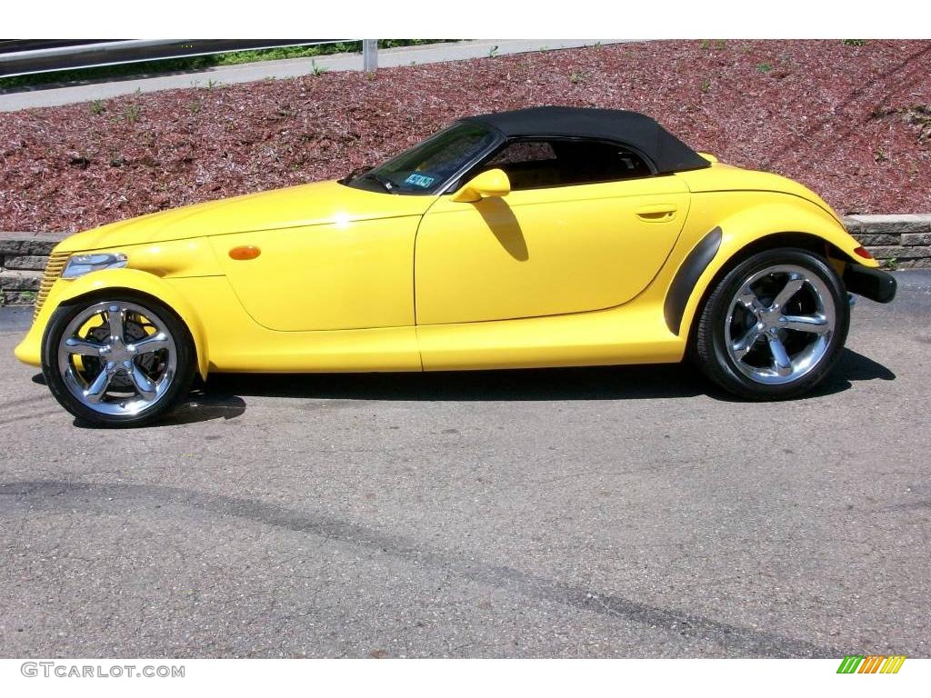 2000 Prowler Roadster - Prowler Yellow / Agate photo #2