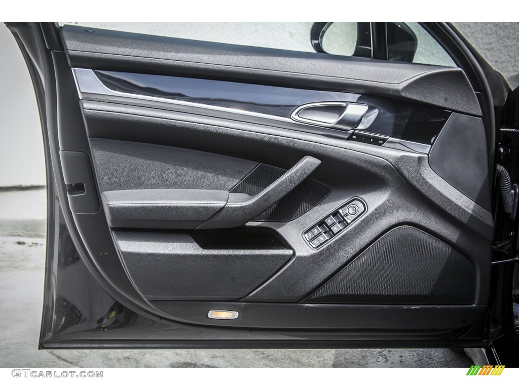 2010 Porsche Panamera 4S Black Door Panel Photo #94961297