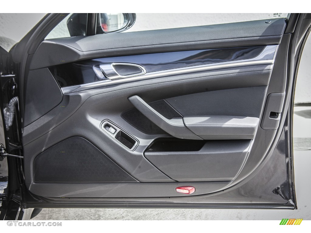 2010 Porsche Panamera 4S Black Door Panel Photo #94961510