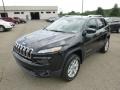 2014 Brilliant Black Crystal Pearl Jeep Cherokee Latitude 4x4  photo #2