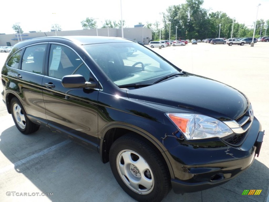 2011 CR-V LX - Crystal Black Pearl / Black photo #1