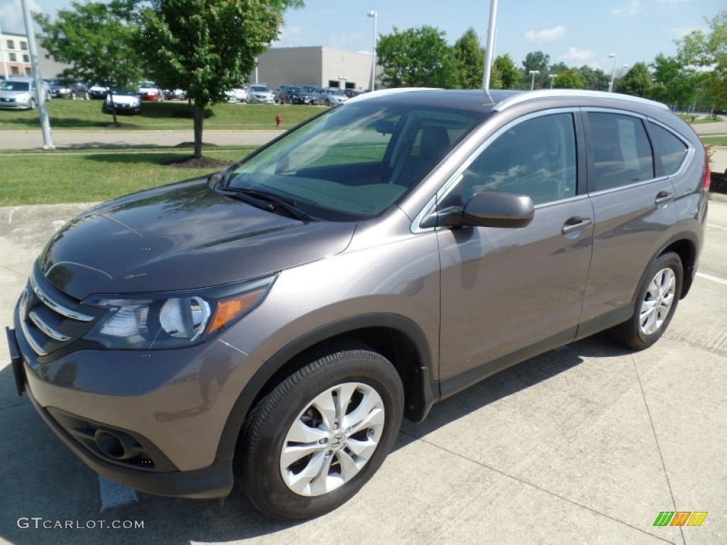 2013 CR-V EX-L AWD - Urban Titanium Metallic / Beige photo #1