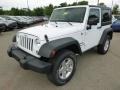 2014 Bright White Jeep Wrangler Sport 4x4  photo #2