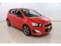 Victory Red 2013 Chevrolet Sonic RS Hatch