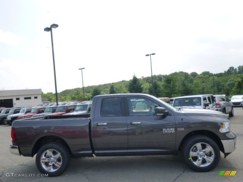 2014 1500 Big Horn Quad Cab 4x4 - Granite Crystal Metallic / Black/Diesel Gray photo #5