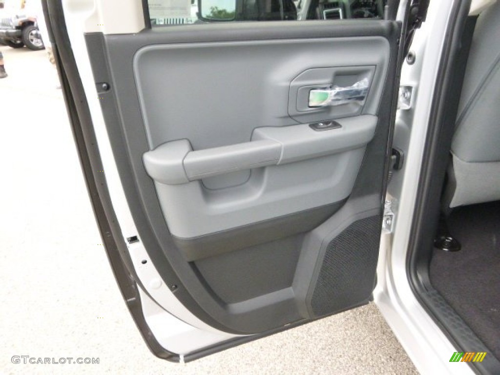 2014 1500 Big Horn Quad Cab 4x4 - Bright Silver Metallic / Black/Diesel Gray photo #13