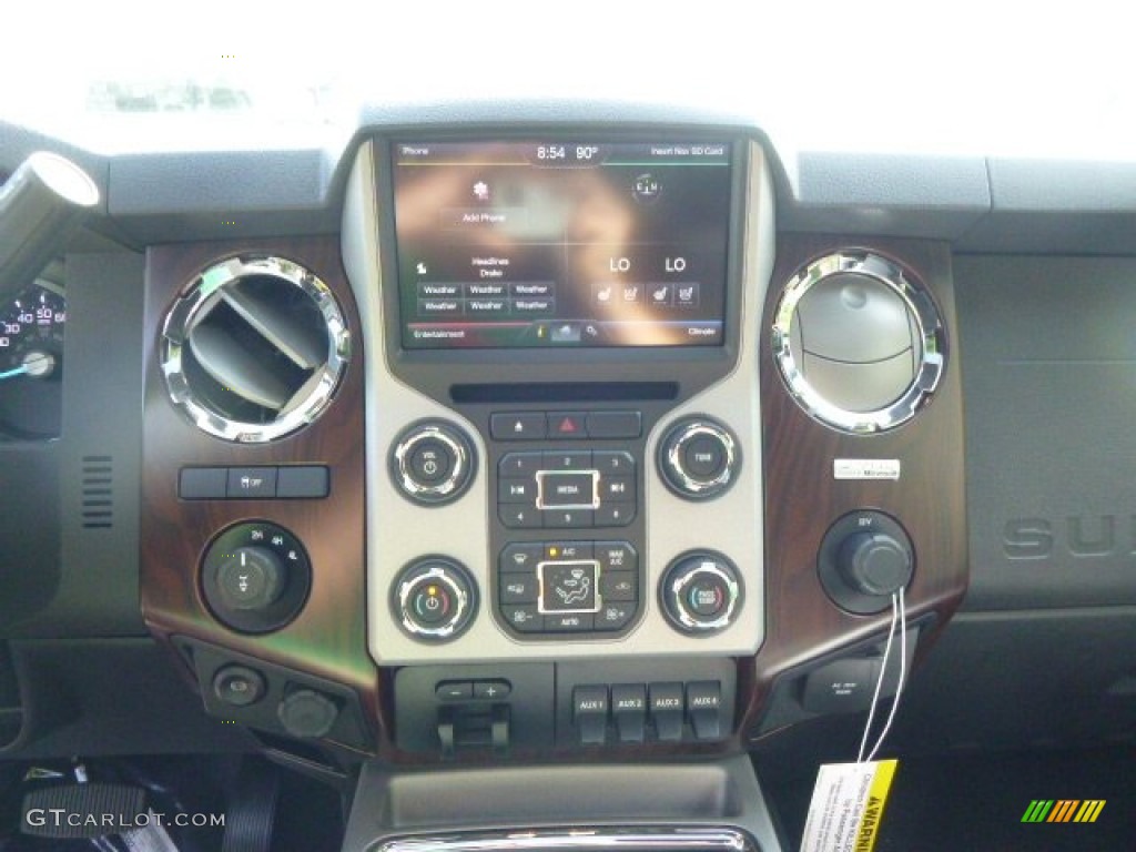 2015 Ford F250 Super Duty Lariat Crew Cab 4x4 Controls Photo #94968343