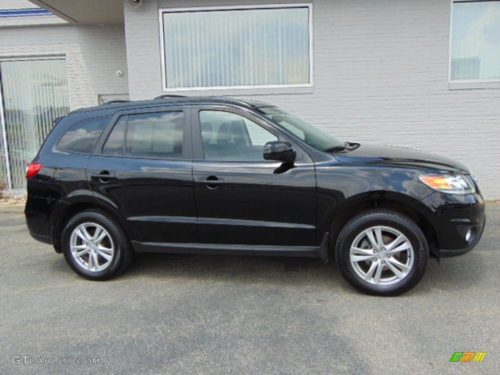 Twilight Black 2012 Hyundai Santa Fe SE V6 AWD Exterior Photo #94970189