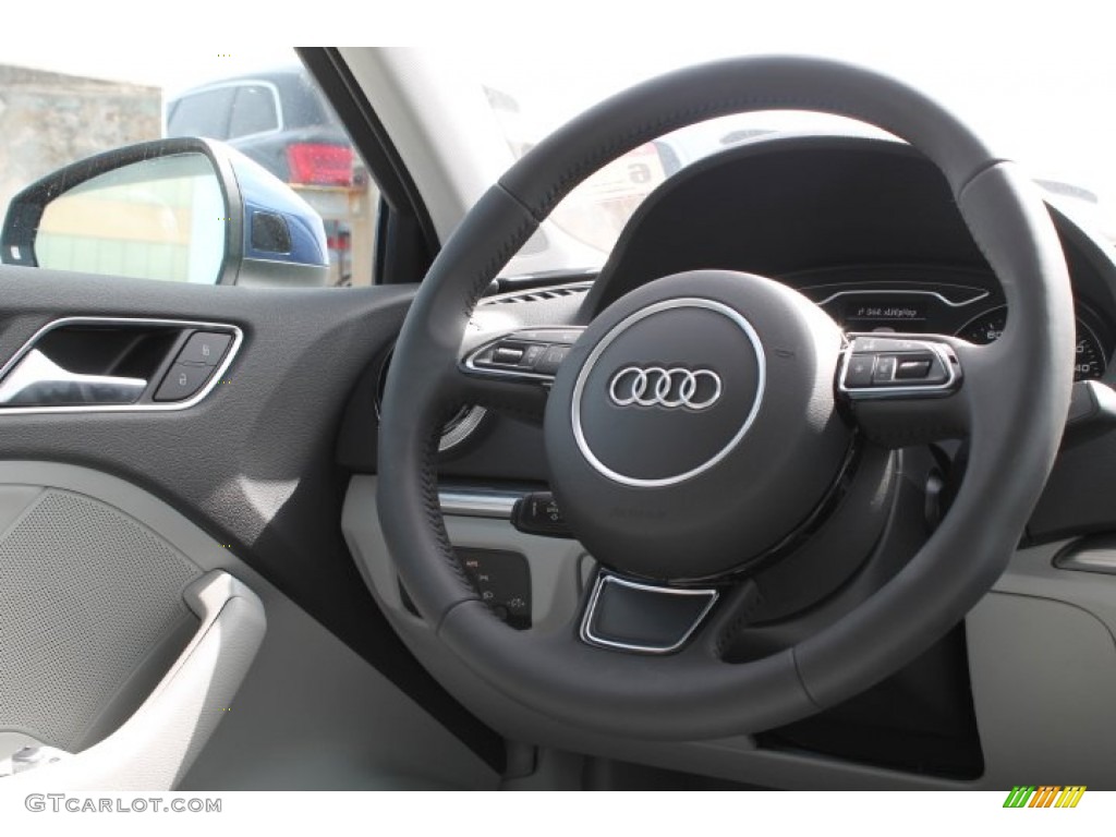 2015 Audi A3 2.0 Prestige quattro Titanium Gray Steering Wheel Photo #94972472