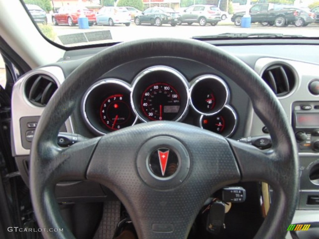 2006 Pontiac Vibe Standard Vibe Model Slate Gray Steering Wheel Photo #94972664