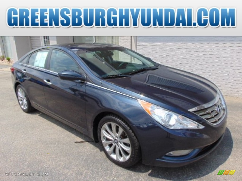 2011 Sonata SE - Pacific Blue Pearl / Gray photo #1