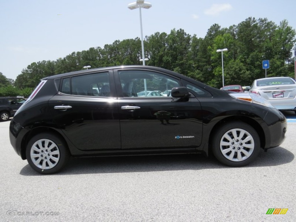 Super Black 2015 Nissan LEAF S Exterior Photo #94974196