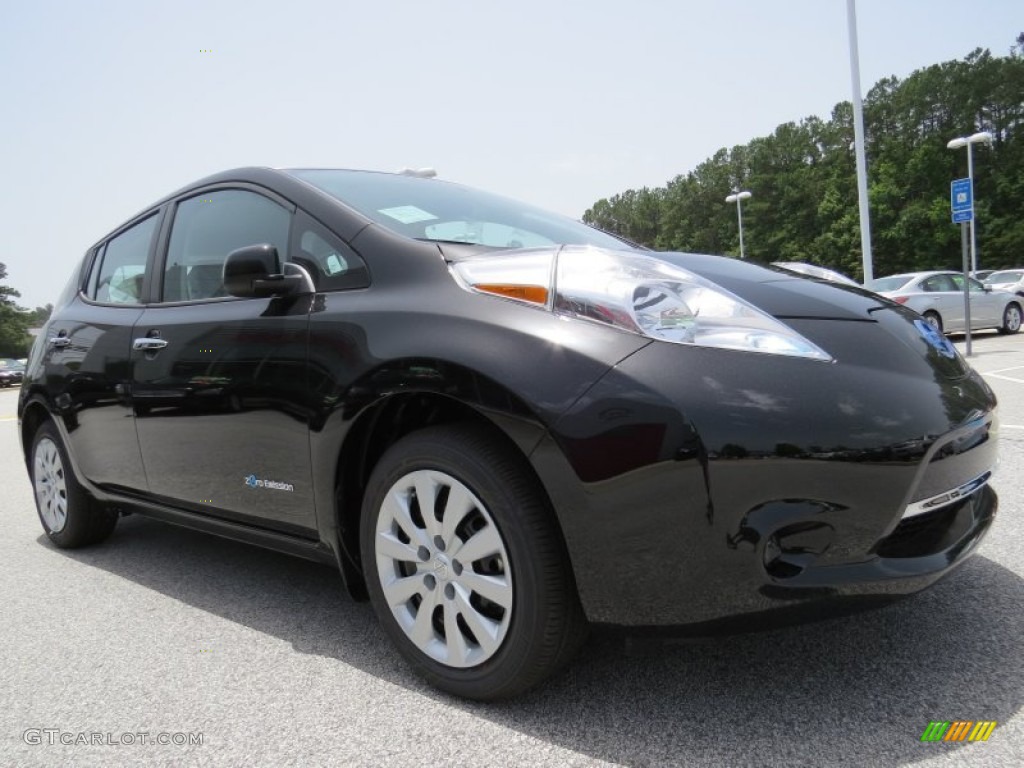 Super Black 2015 Nissan LEAF S Exterior Photo #94974221