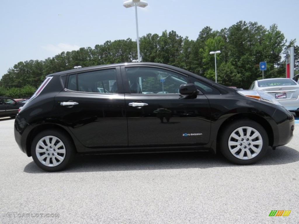 Super Black 2015 Nissan LEAF S Exterior Photo #94974608
