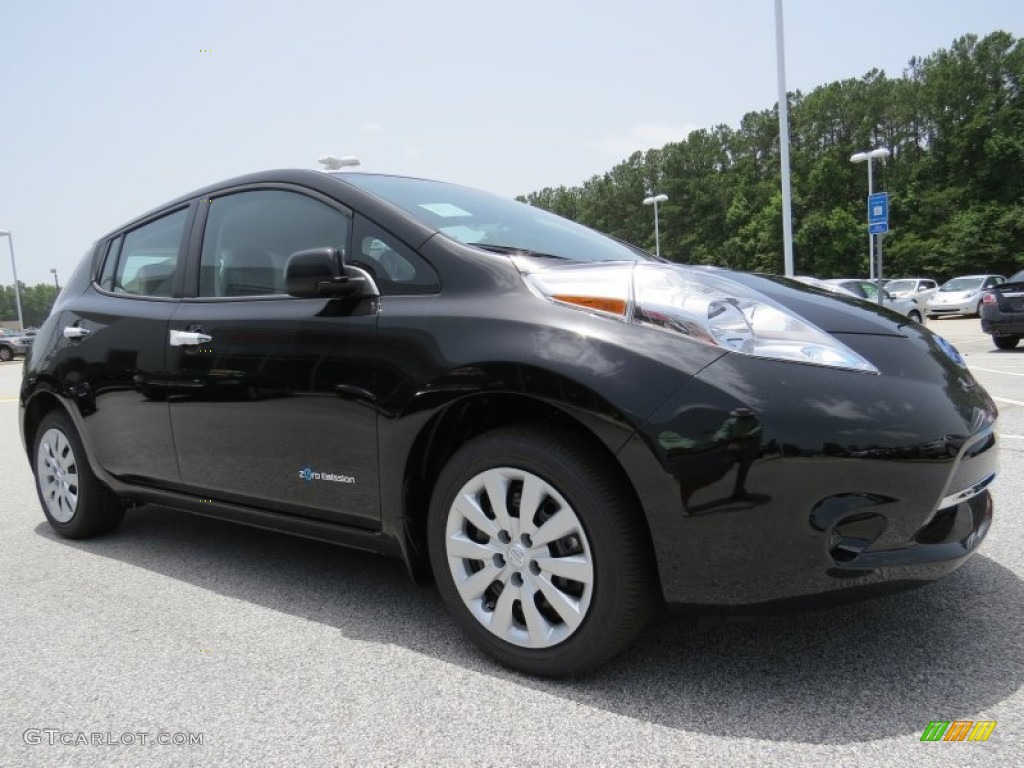 Super Black 2015 Nissan LEAF S Exterior Photo #94974632