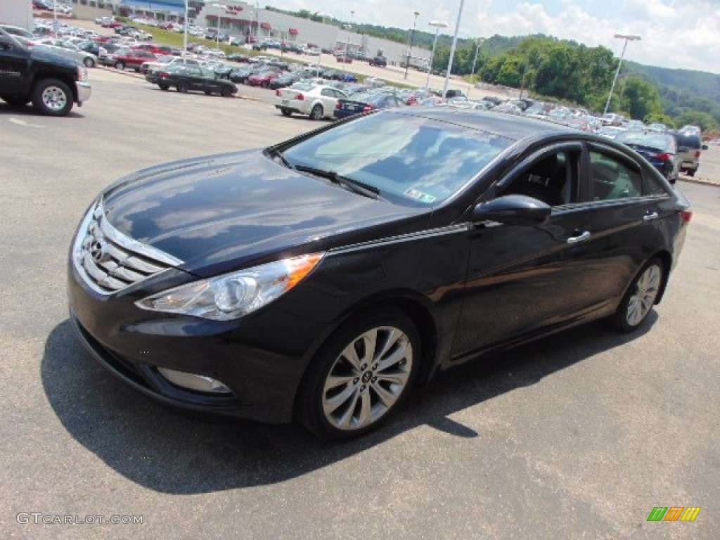 2011 Sonata Limited 2.0T - Midnight Black / Black photo #5