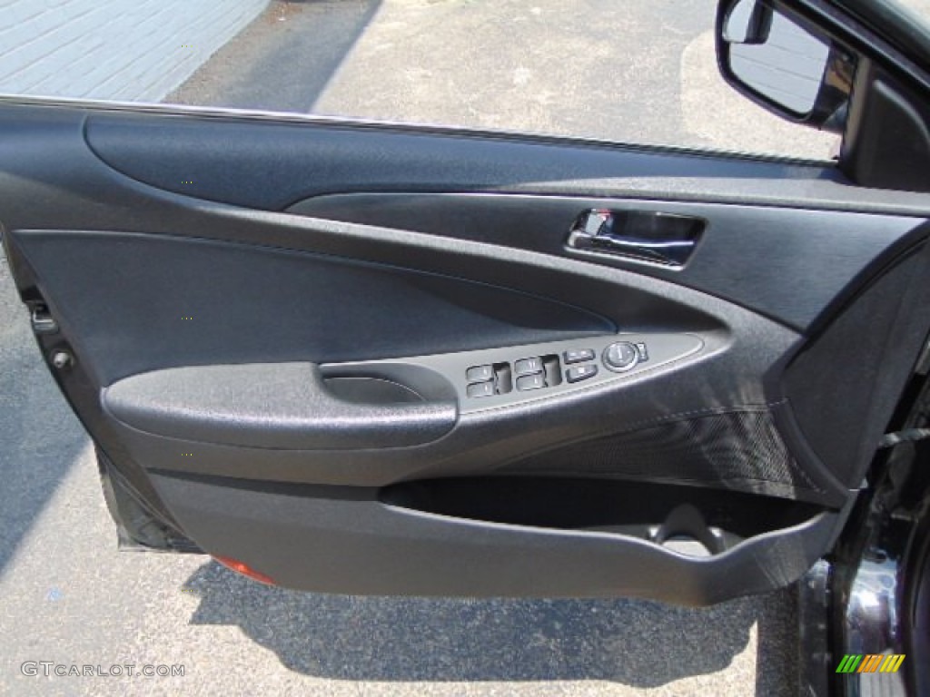 2011 Sonata Limited 2.0T - Midnight Black / Black photo #10