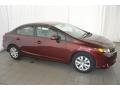 Crimson Pearl - Civic LX Sedan Photo No. 5