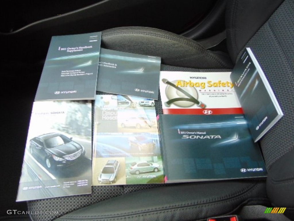 2011 Sonata Limited 2.0T - Midnight Black / Black photo #23