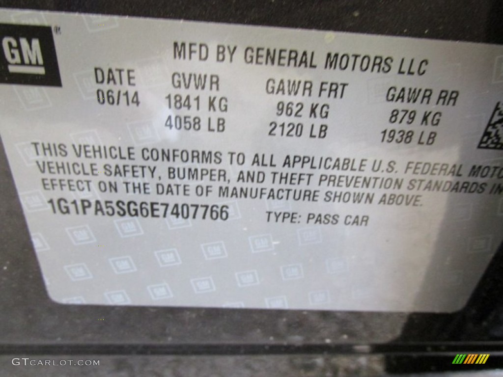 2014 Cruze LS - Tungsten Metallic / Jet Black/Medium Titanium photo #19