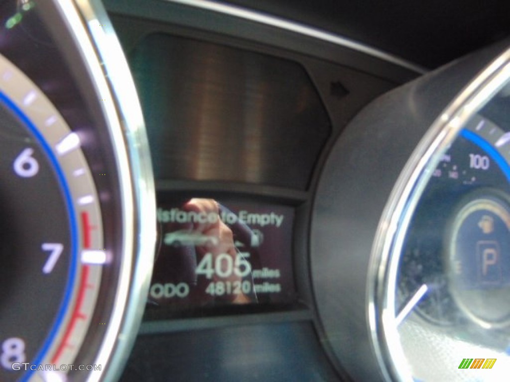 2011 Sonata Limited 2.0T - Midnight Black / Black photo #25