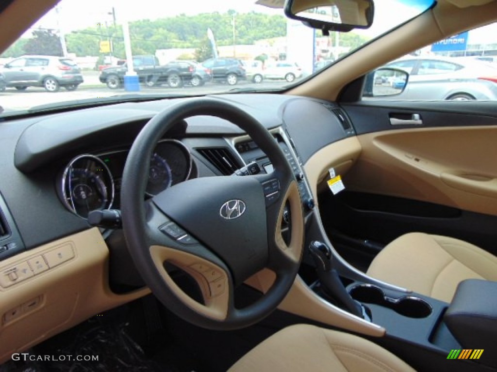 2014 Sonata GLS - Pacific Blue Pearl / Camel photo #8