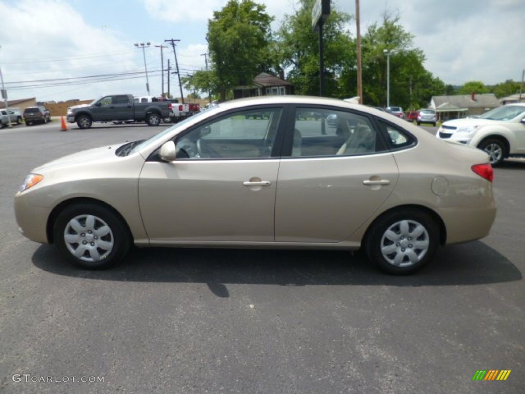 2009 Elantra GLS Sedan - Laguna Sand / Beige photo #4