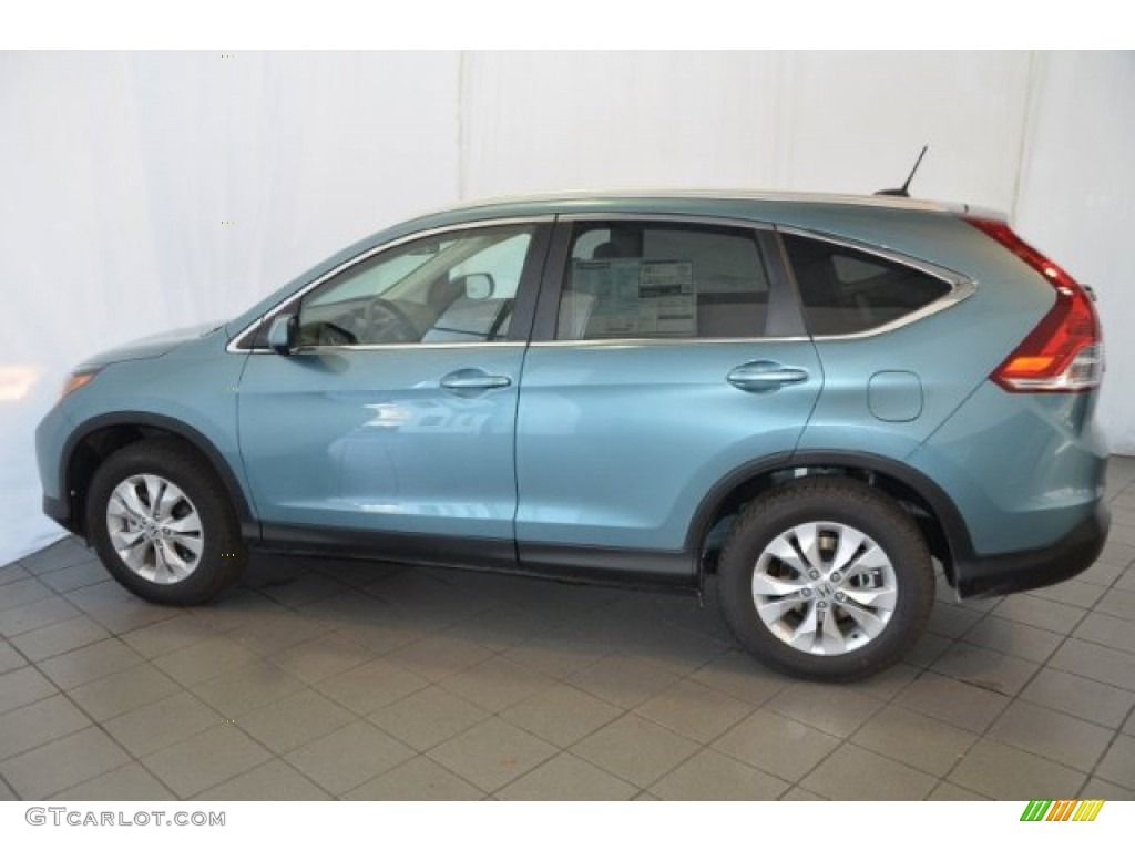 2014 CR-V EX-L - Mountain Air Metallic / Beige photo #4