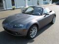 2007 Galaxy Gray Mica Mazda MX-5 Miata Grand Touring Roadster  photo #3