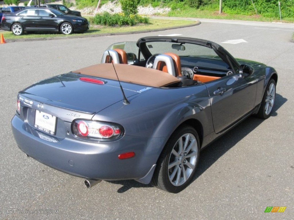 2007 MX-5 Miata Grand Touring Roadster - Galaxy Gray Mica / Tan photo #8