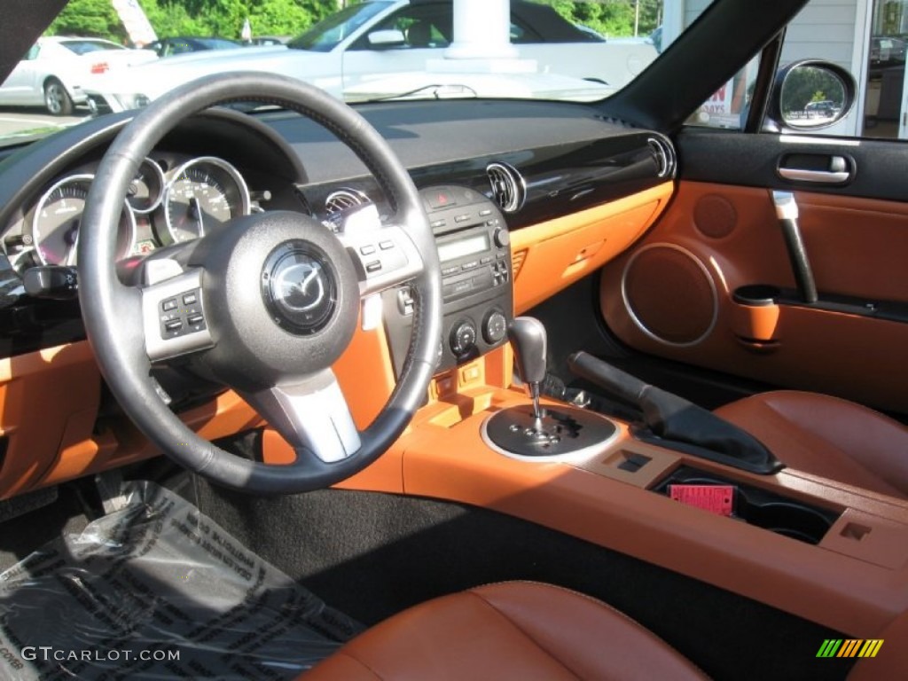 2007 MX-5 Miata Grand Touring Roadster - Galaxy Gray Mica / Tan photo #12
