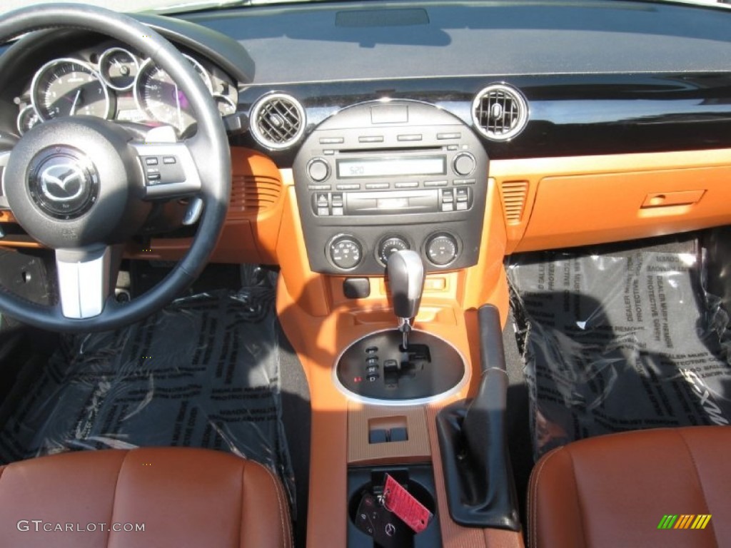 2007 MX-5 Miata Grand Touring Roadster - Galaxy Gray Mica / Tan photo #13