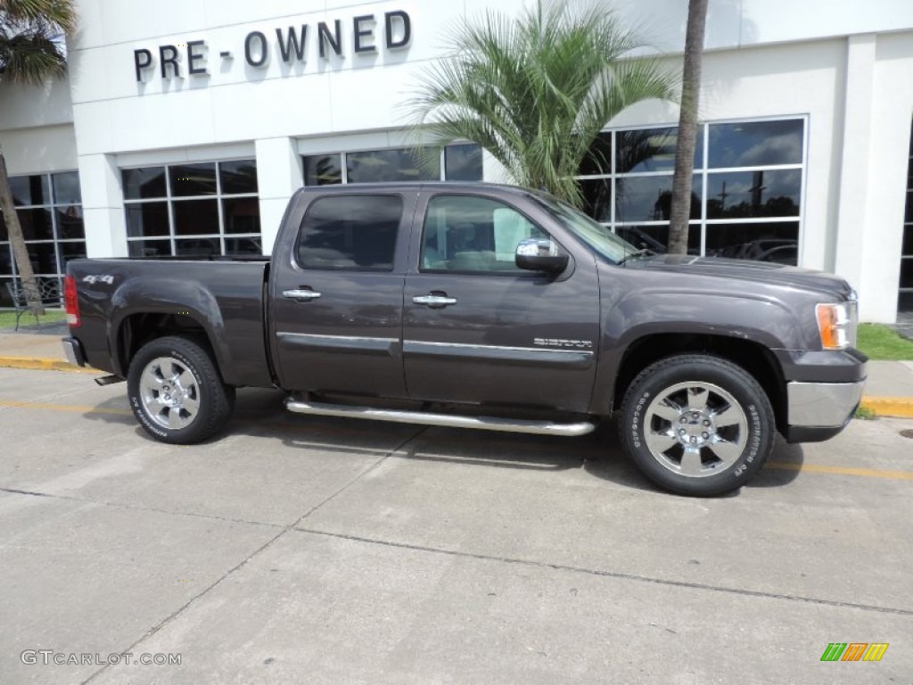Storm Gray Metallic 2010 GMC Sierra 1500 SLE Crew Cab 4x4 Exterior Photo #94980341
