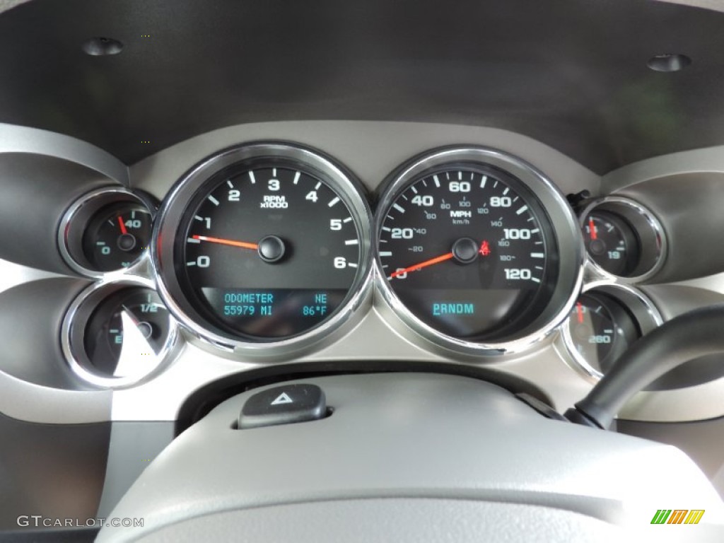 2010 Sierra 1500 SLE Crew Cab 4x4 - Storm Gray Metallic / Dark Titanium/Light Titanium photo #15