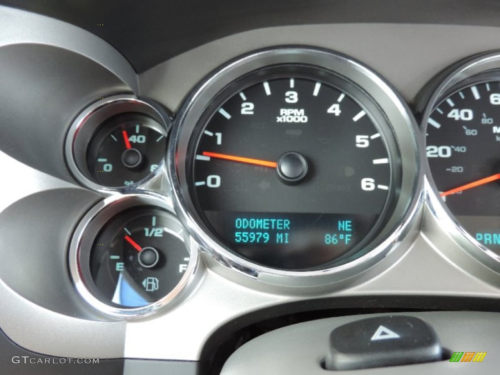 2010 Sierra 1500 SLE Crew Cab 4x4 - Storm Gray Metallic / Dark Titanium/Light Titanium photo #16