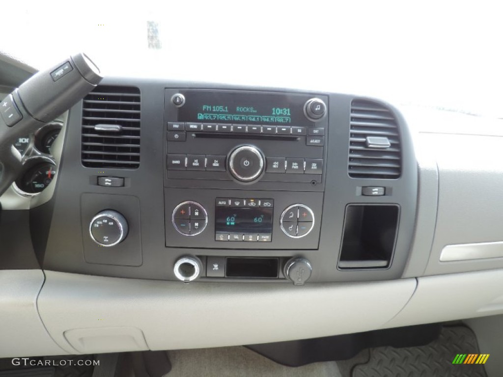 2010 Sierra 1500 SLE Crew Cab 4x4 - Storm Gray Metallic / Dark Titanium/Light Titanium photo #17