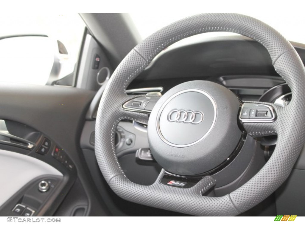2014 RS 5 Coupe quattro - Phantom Black Pearl / Lunar Silver/Rock Gray photo #22