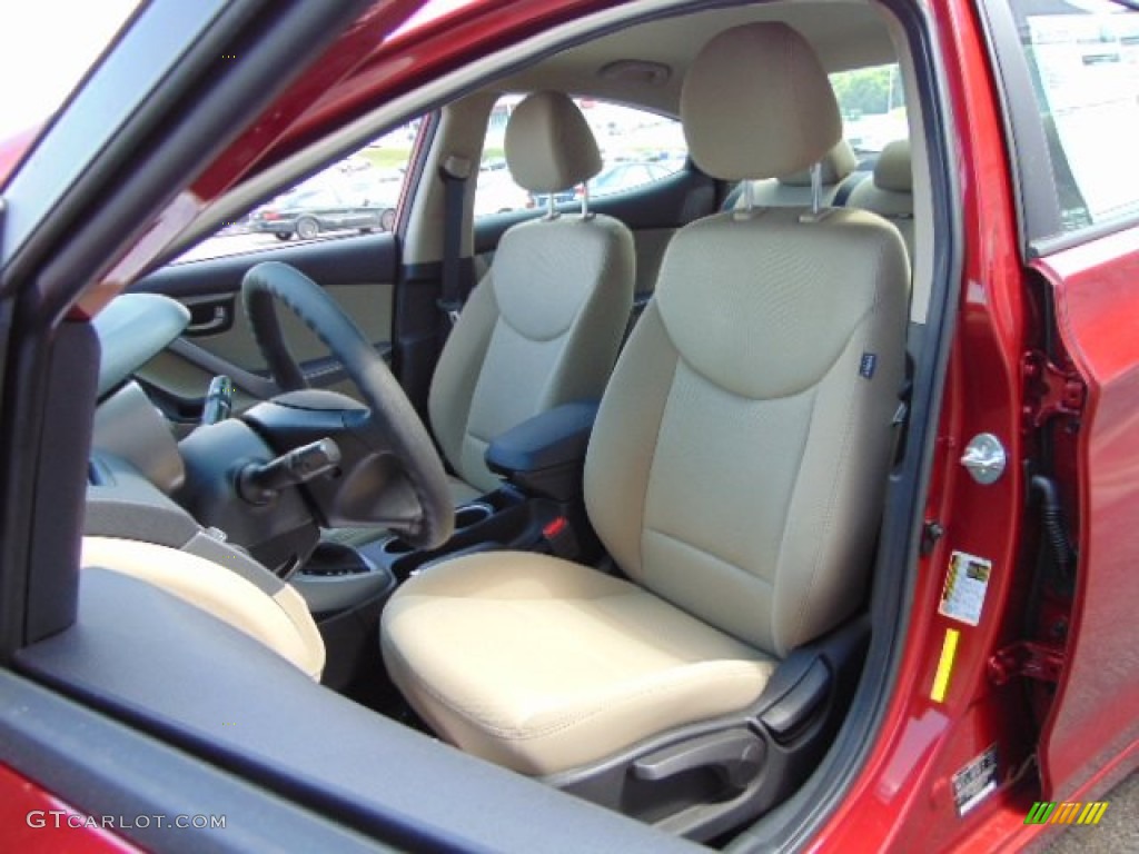 Beige Interior 2015 Hyundai Elantra SE Sedan Photo #94983349