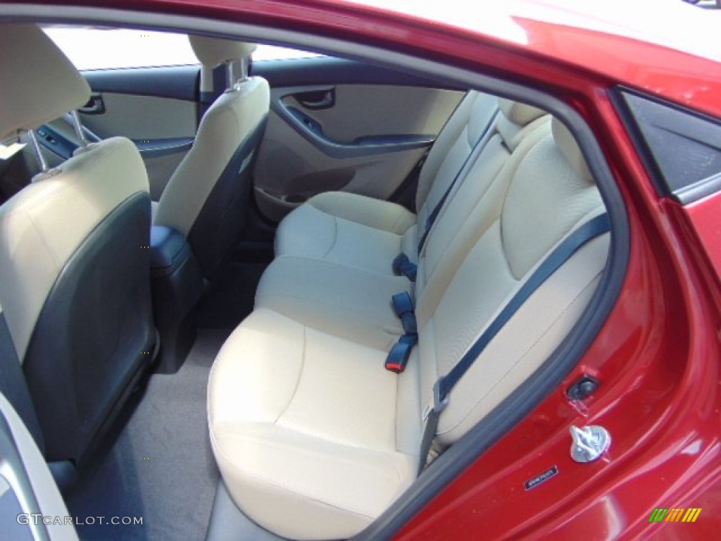 Beige Interior 2015 Hyundai Elantra SE Sedan Photo #94983370