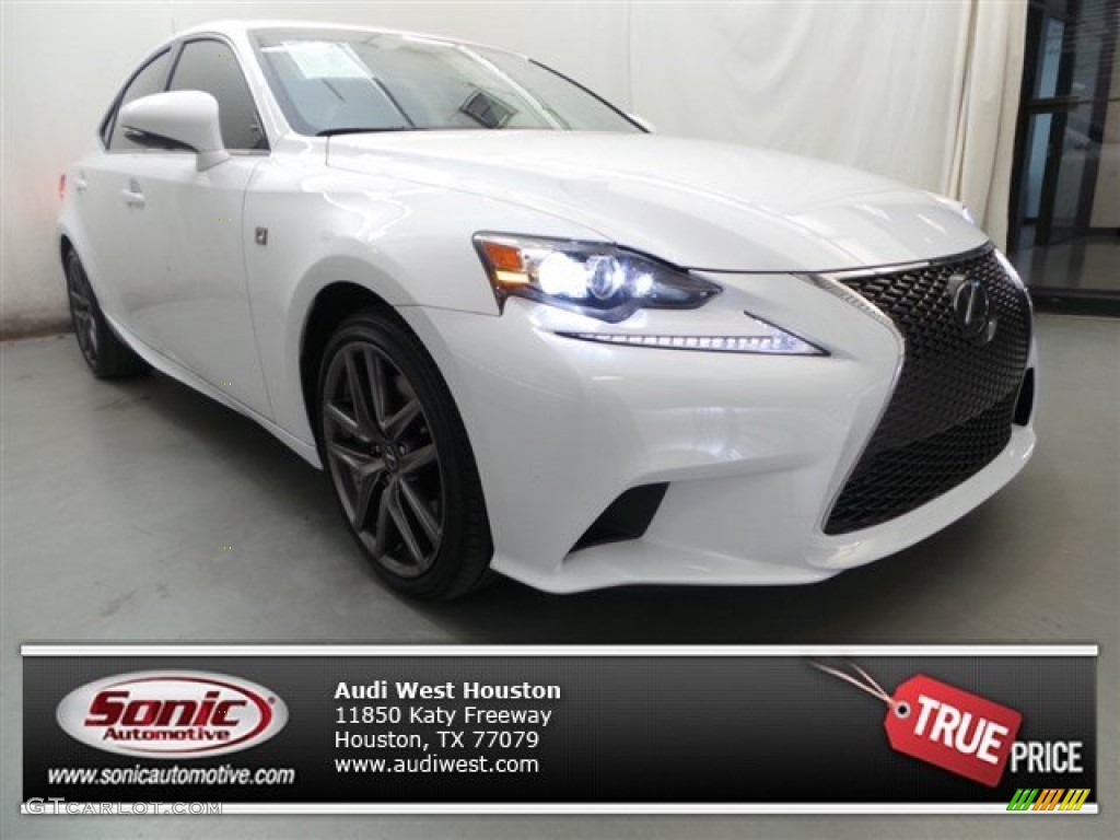 2014 IS 350 F Sport - Ultra White / Light Gray photo #1