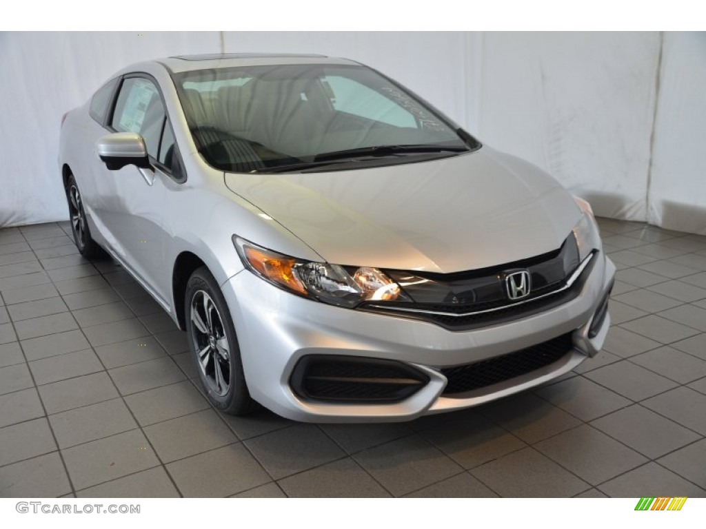 Alabaster Silver Metallic 2014 Honda Civic EX Sedan Exterior Photo #94983965