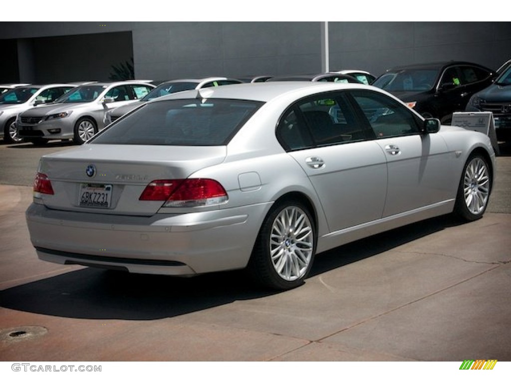2007 7 Series 750Li Sedan - Titanium Silver Metallic / Black photo #12