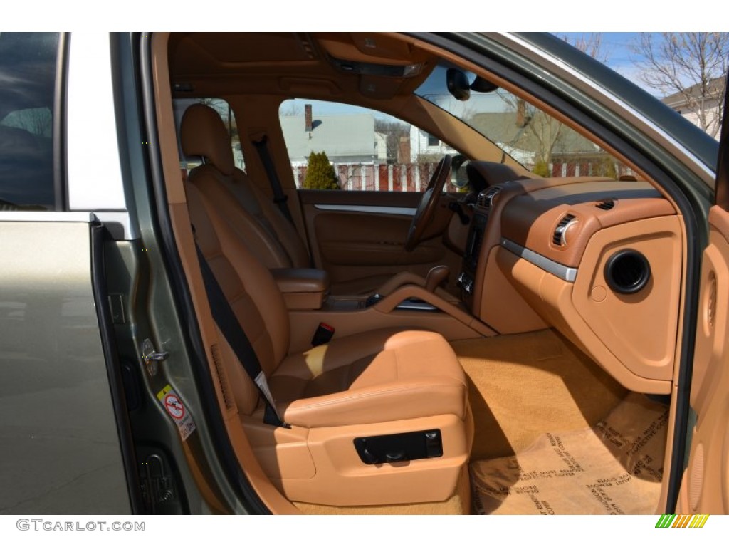 2008 Cayenne Tiptronic - Olive Green Metallic / Havanna/Sand Beige photo #14