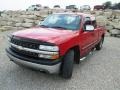 2001 Victory Red Chevrolet Silverado 1500 LT Extended Cab 4x4  photo #2