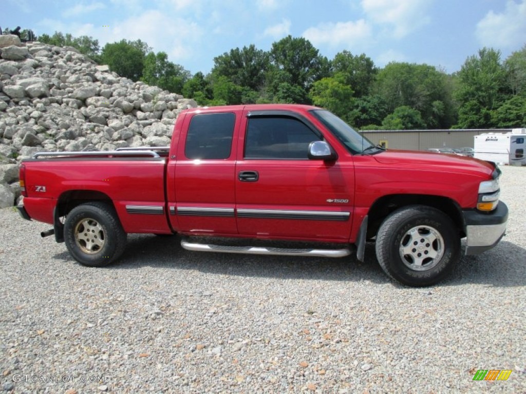 2001 Silverado 1500 LT Extended Cab 4x4 - Victory Red / Graphite photo #30